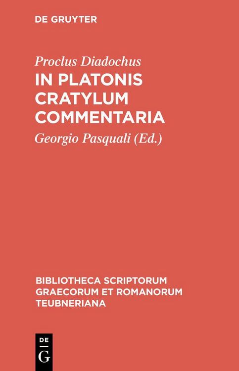 Produktbild: In Platonis Cratylum commentaria