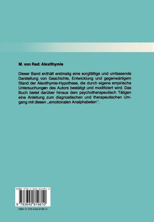 Produktbild: Alexithymie
