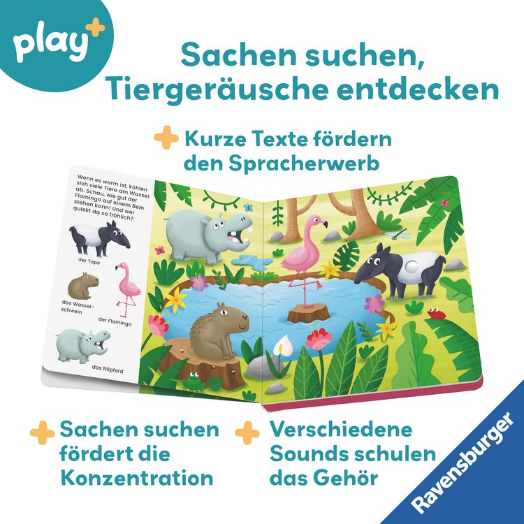 Produktbild: Play+ Mein allererstes Soundbuch Im Dschungel - ab 12 Monate