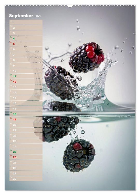 Produktbild: Erfrischendes Obst (Wandkalender 2027 DIN A2 hoch), CALVENDO Monatskalender