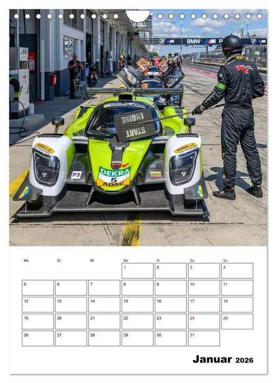 Produktbild: PROTOTYPE RACING am N&uuml;rburgring (Wandkalender 2026 DIN A4 hoch), CALVENDO Monatskalender