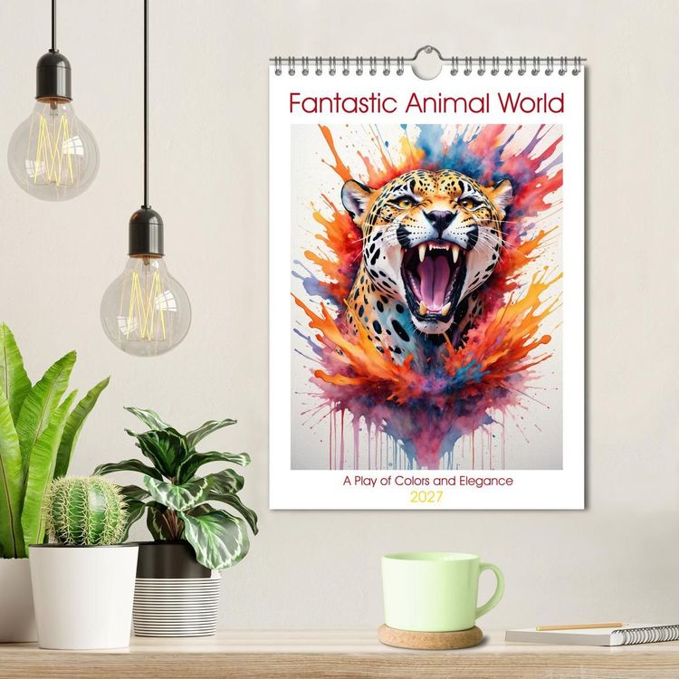 Produktbild: Fantastic Animal World: A Play of Colors and Elegance (Wall Calendar 2027 DIN A4 portrait), CALVENDO 12 Month Wall Calendar