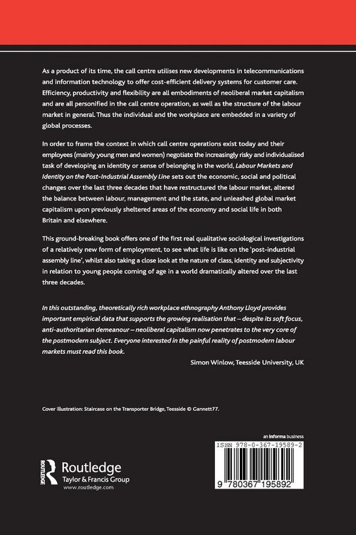 Produktbild: Labour Markets and Identity on the Post-Industrial Assembly Line