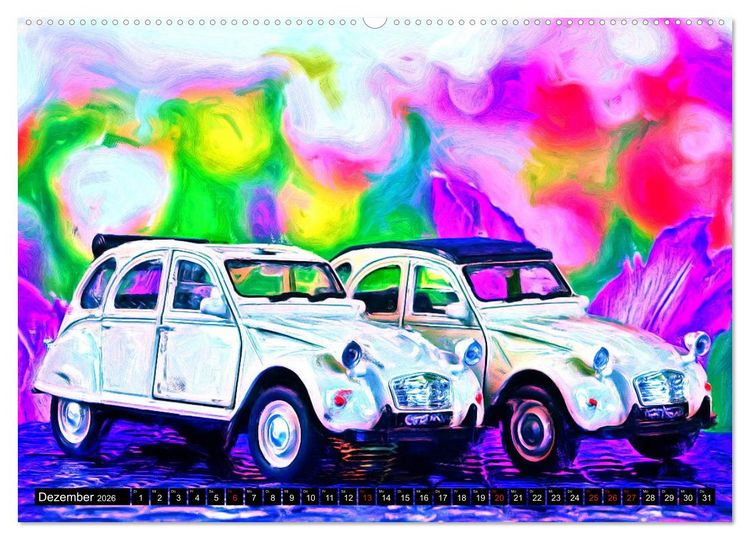 Produktbild: 70 Jahre 2CV (Wandkalender 2026 DIN A2 quer), CALVENDO Monatskalender