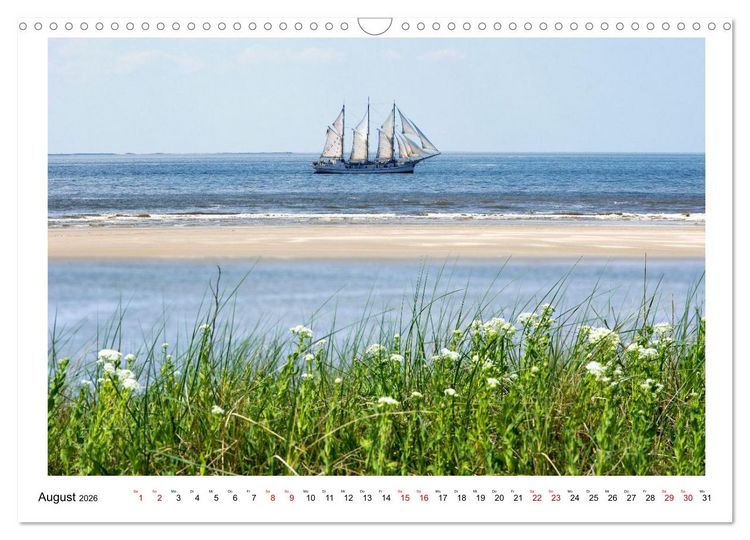 Produktbild: Wir fahren nach Borkum (Wandkalender 2026 DIN A3 quer), CALVENDO Monatskalender
