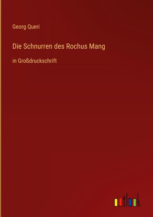 Produktbild: Die Schnurren des Rochus Mang