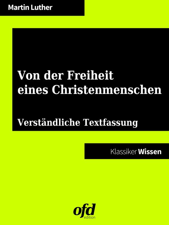 Produktbild: Von der Freiheit eines Christenmenschen