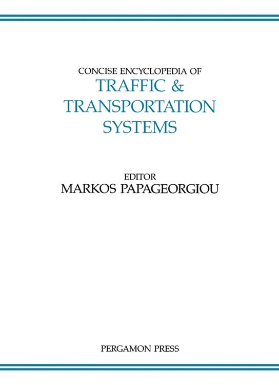 Produktbild: Concise Encyclopedia of Traffic and Transportation Systems