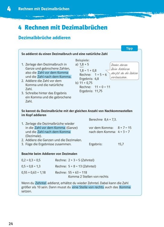 Produktbild: Klett 10-Minuten-Training Mathematik Rechnen mit Dezimalbr&uuml;chen 6. Klasse
