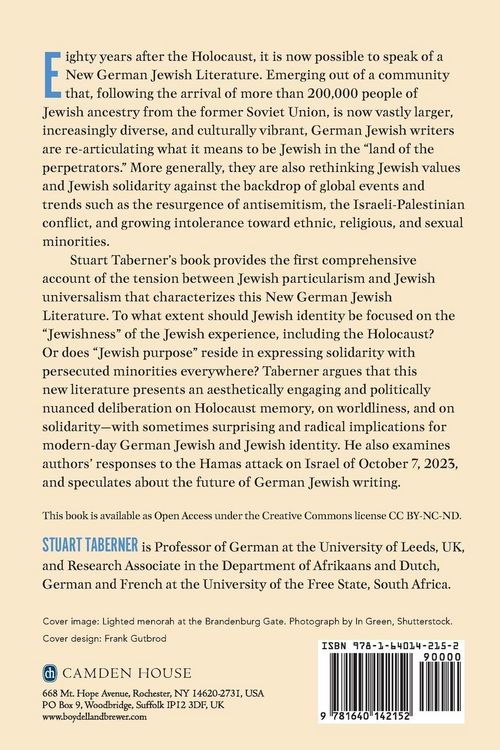 Produktbild: The New German Jewish Literature