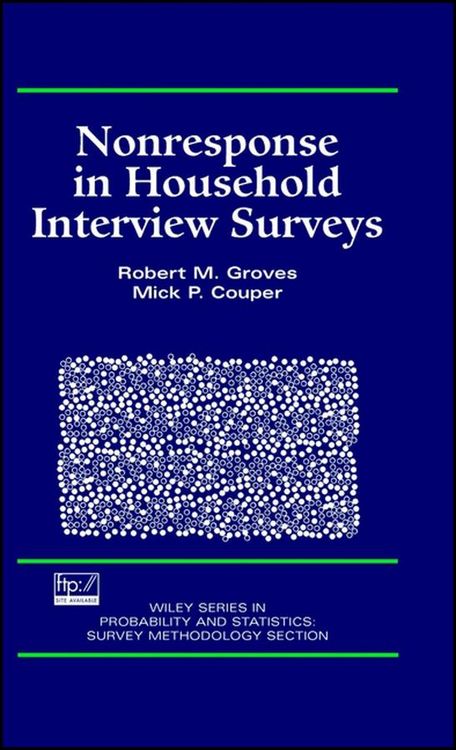 Produktbild: Nonresponse in Household Interview Surveys