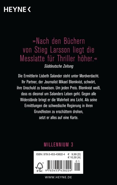 Produktbild: Vergebung / Millennium Band 3