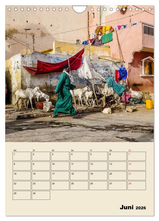 Produktbild: Lebendiges Westafrika - Mauretanien, Senegal, Guinea, Bissau (Wandkalender 2026 DIN A4 hoch), CALVENDO Monatskalender