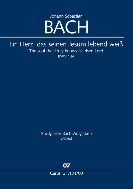 Produktbild: Ein Herz, das seinen Jesum lebend wei&szlig; (Klavierauszug)