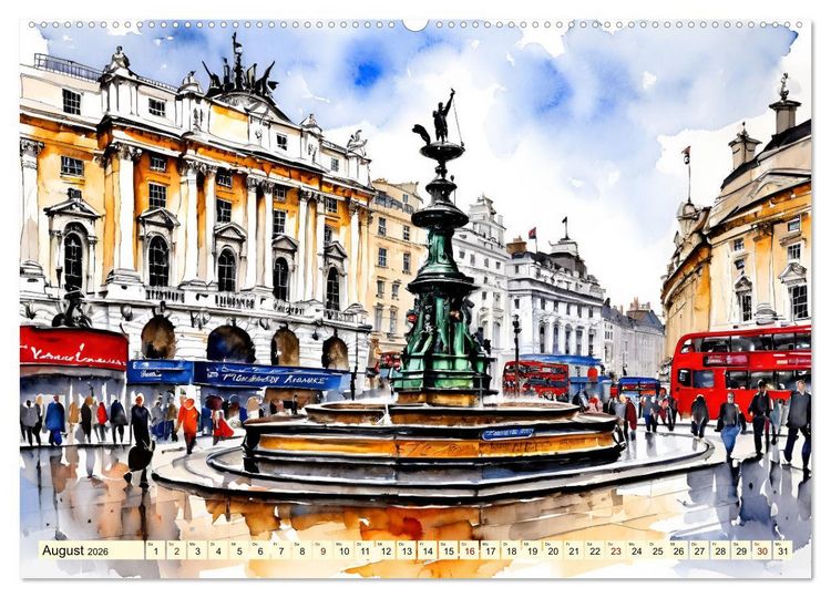 Produktbild: London - Metropole auf der Insel (hochwertiger Premium Wandkalender 2026 DIN A2 quer), Kunstdruck in Hochglanz