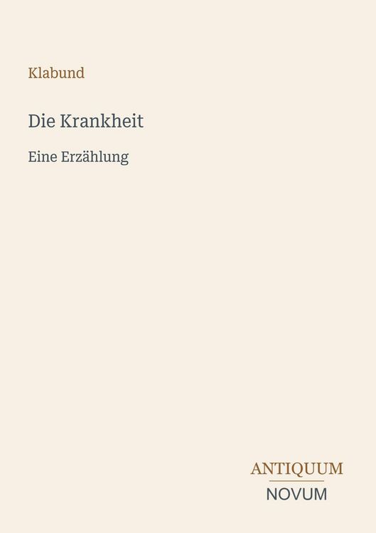 Produktbild: Die Krankheit