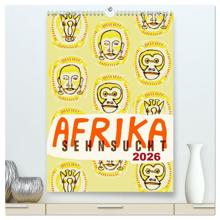 Produktbild: Afrika-Sehnsucht 2026 (hochwertiger Premium Wandkalender 2026 DIN A2 hoch), Kunstdruck in Hochglanz