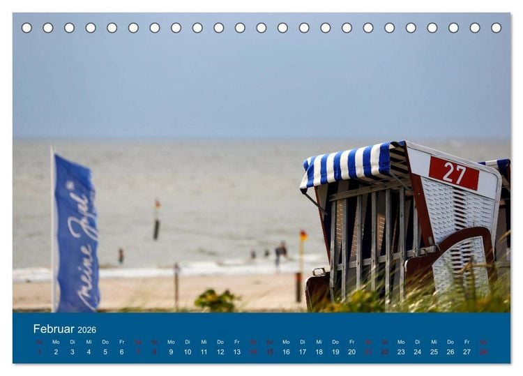 Produktbild: Norderney - Meine Trauminsel (Tischkalender 2026 DIN A5 quer), CALVENDO Monatskalender