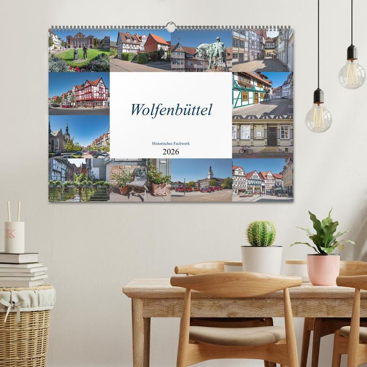 Produktbild: Wolfenb&uuml;ttel - Historisches Fachwerk (Wandkalender 2026 DIN A2 quer), CALVENDO Monatskalender