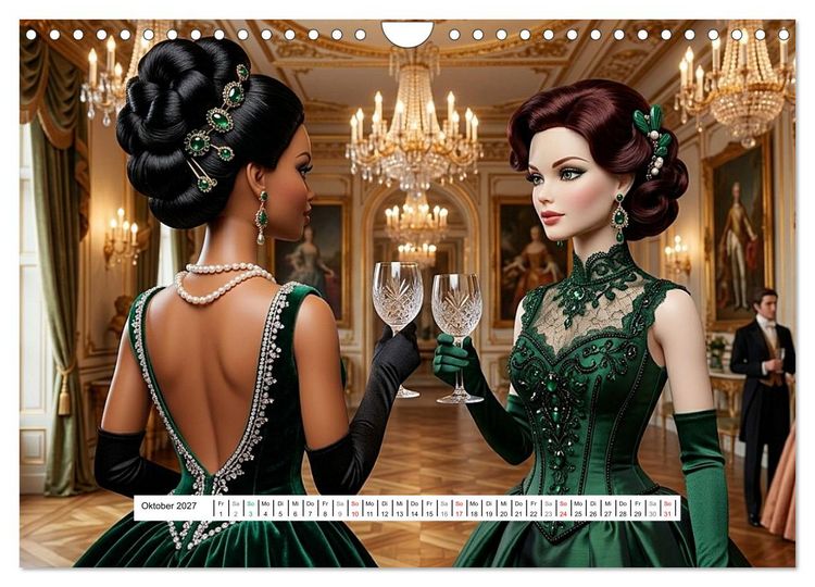 Produktbild: Fabulous Dolls &ndash; Belle &Eacute;poque (Wandkalender 2027 DIN A4 quer), CALVENDO Monatskalender