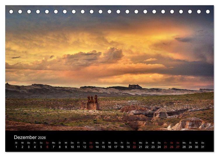 Produktbild: S&uuml;dwesten der USA - Klassiker und Geheimnisse (Tischkalender 2026 DIN A5 quer), CALVENDO Monatskalender