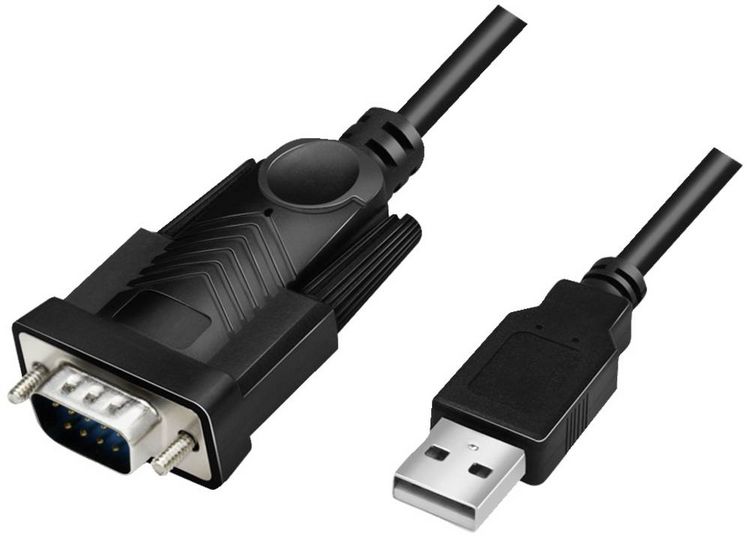 Produktbild: LogiLink Seriell Adapter [1x USB 2.0 Stecker A - 1x D-SUB-Stecker 9pol.] 1.5m Schwarz