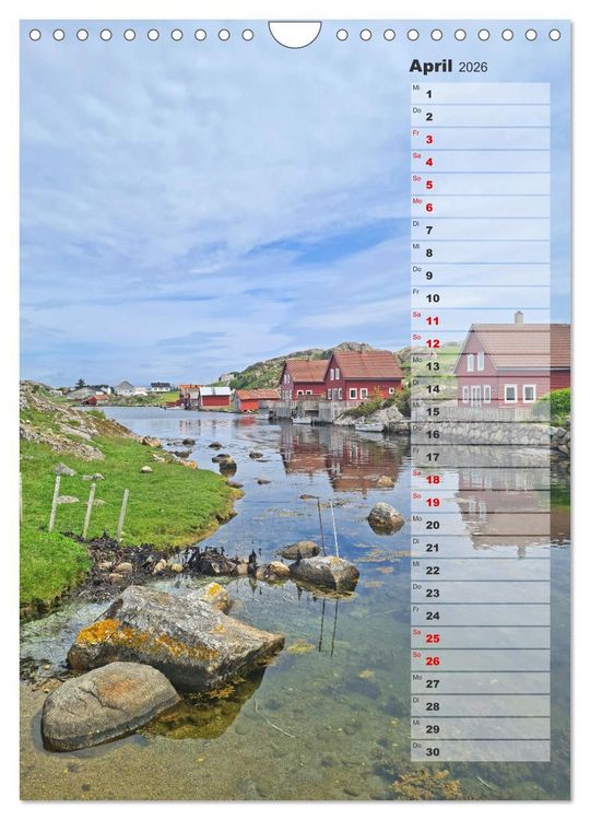 Produktbild: Skandinavien entdecken - Von Schweden nach Norwegen mit dem Wohnmobil (Wandkalender 2026 DIN A4 hoch), CALVENDO Monatskalender