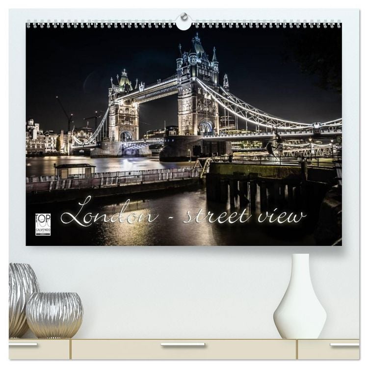 Produktbild: London - street view (hochwertiger Premium Wandkalender 2026 DIN A2 quer), Kunstdruck in Hochglanz