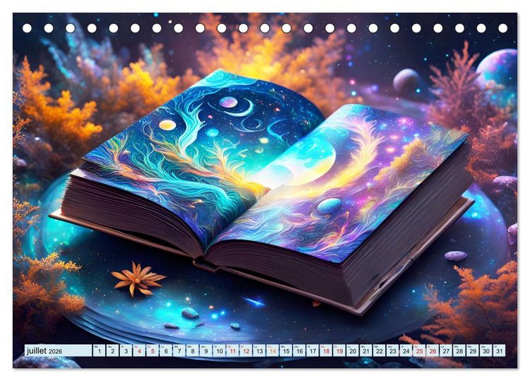 Produktbild: Univers magique (Calendrier de bureau 2026 DIN A5 vertical), CALVENDO calendrier mensuel