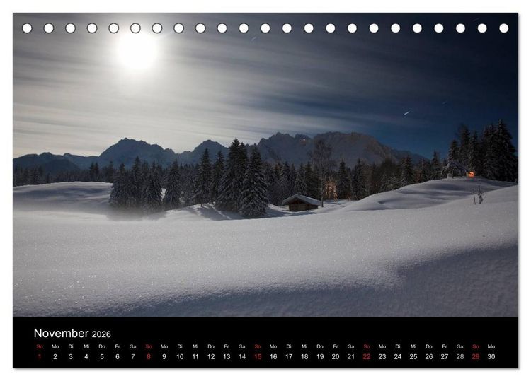 Produktbild: Bergblicke - Karwendel (Tischkalender 2026 DIN A5 quer), CALVENDO Monatskalender