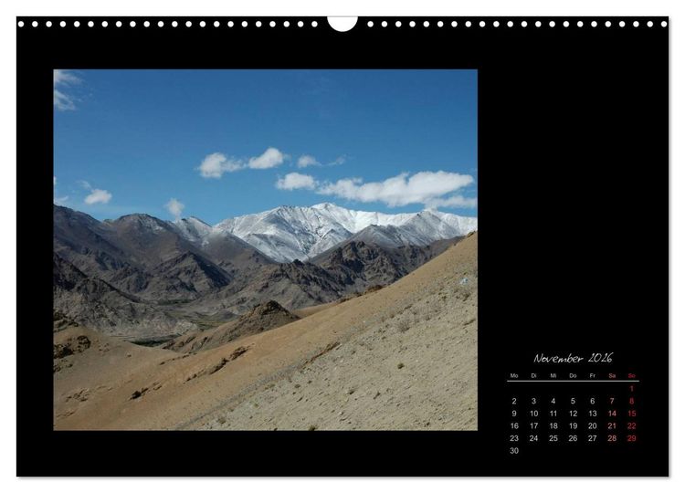 Produktbild: Ladakh, Berge und Spruchweisheiten (Wandkalender 2026 DIN A3 quer), CALVENDO Monatskalender