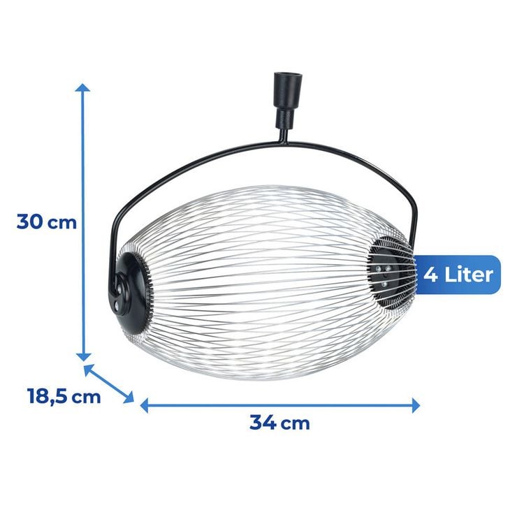 Produktbild: Rollsammler mit Teleskopstiel, schwarz/silber, Edelstahl, 34x83-148x18.5 cm, flexible