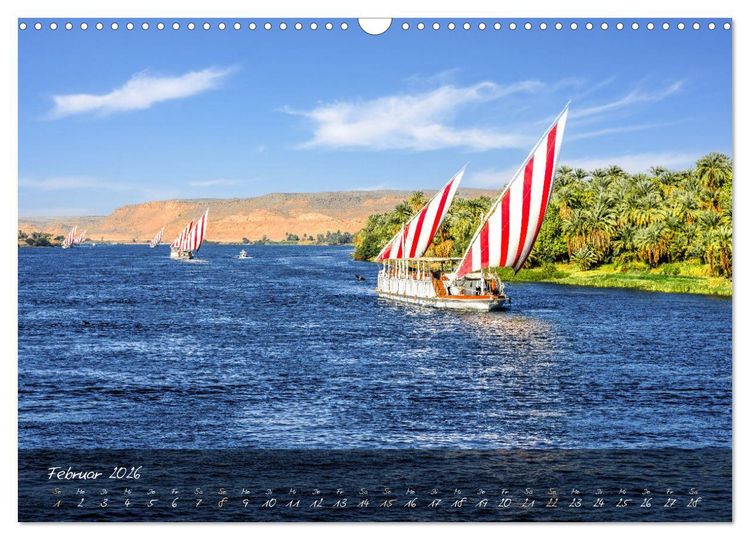 Produktbild: Faszination &Auml;gypten: Kairo - Luxor - Abu Simbel (Wandkalender 2026 DIN A3 quer), CALVENDO Monatskalender