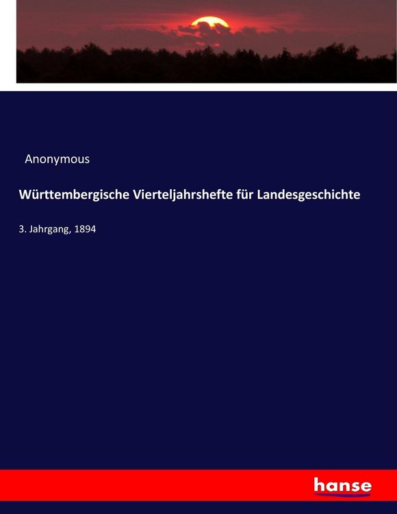Produktbild: W&uuml;rttembergische Vierteljahrshefte f&uuml;r Landesgeschichte