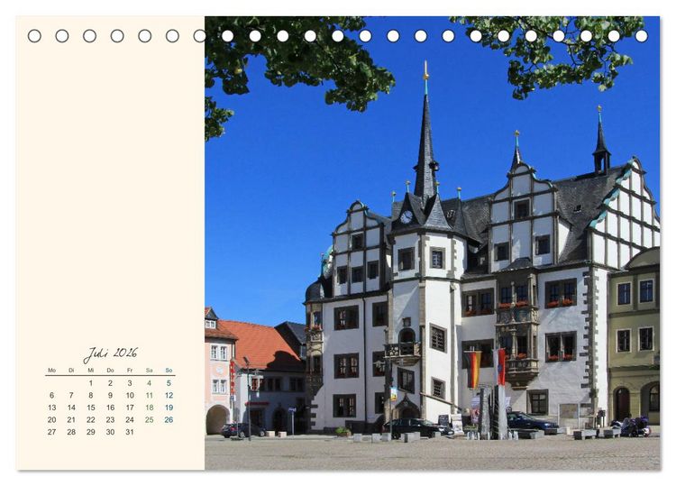 Produktbild: Saalfeld an der Saale &ndash; mein Streifzug durch die historische Altstadt (Tischkalender 2026 DIN A5 quer), CALVENDO Monatskalender