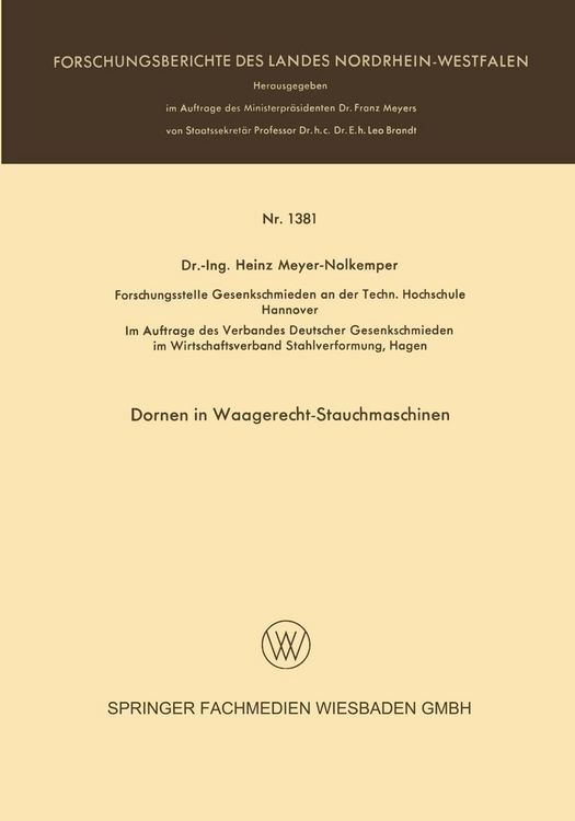Produktbild: Dornen in Waagerecht-Stauchmaschinen