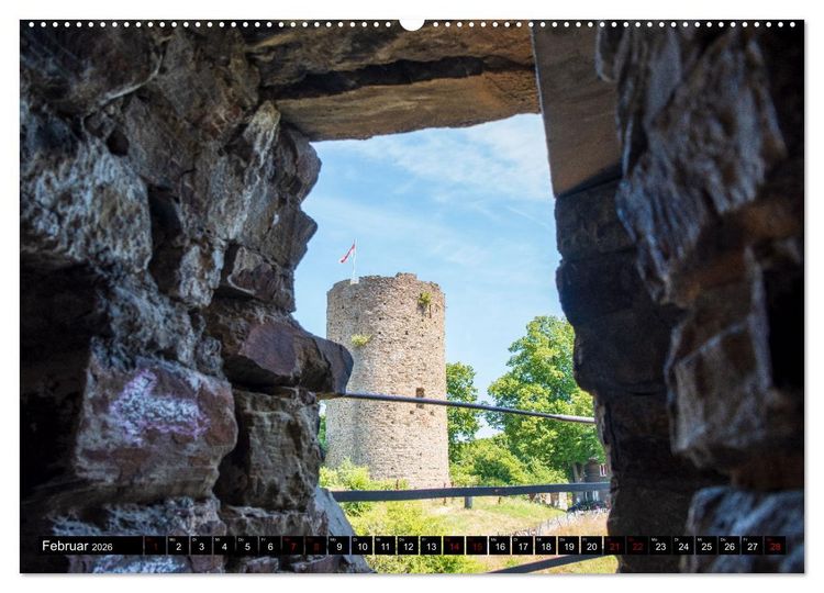 Produktbild: Blankenberg Burg und Stadt (Wandkalender 2026 DIN A2 quer), CALVENDO Monatskalender