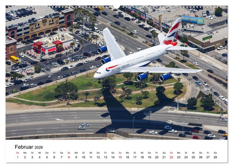 Produktbild: Airbus A380 Superjumbo 2026 (hochwertiger Premium Wandkalender 2026 DIN A2 quer), Kunstdruck in Hochglanz