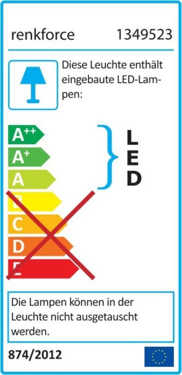 Produktbild: Renkforce E27 PARTYLAMP LED Party-Leuchtmittel 1W RGB Anzahl Leuchtmittel: 3