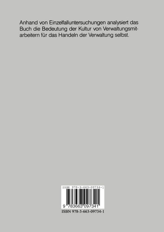 Produktbild: Die Kultur der Kulturverwaltung