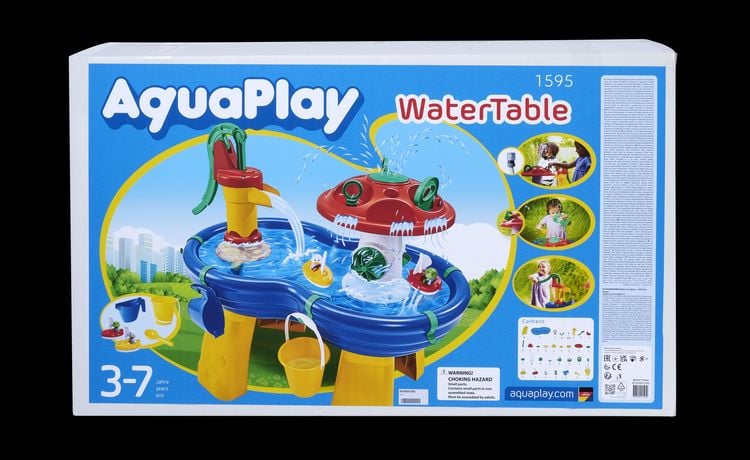 Produktbild: BIG 8700001595 - AquaPlay WaterTable, Wasser-Spieltisch mit Handpumpe und Zubeh&ouml;r