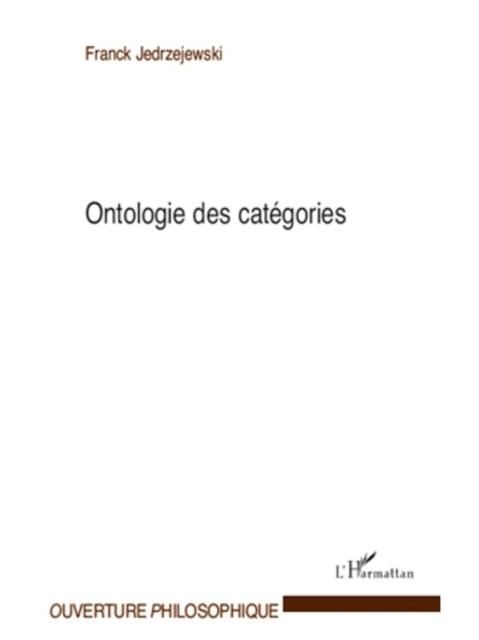 Produktbild: Ontologie des categories