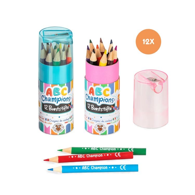 Produktbild: ABC Buntstift-Set mit Spitzer 12teilig