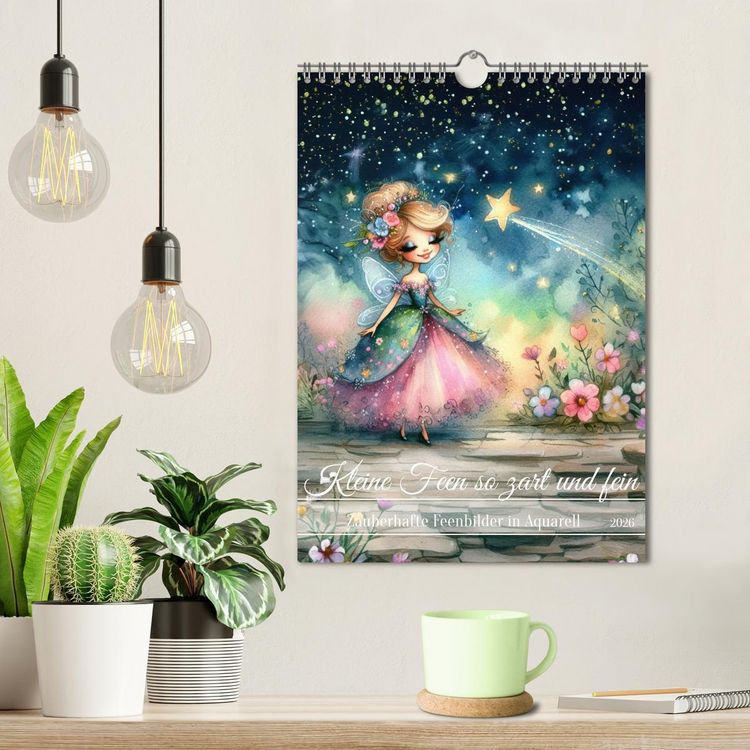 Produktbild: Kleine Feen so zart und fein (Wandkalender 2026 DIN A4 hoch), CALVENDO Monatskalender