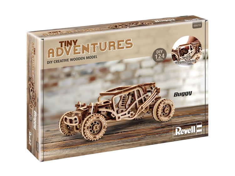 Produktbild: Tiny Adventures - Buggy, Funktionsmodell aus Holz zum Zusammenbauen