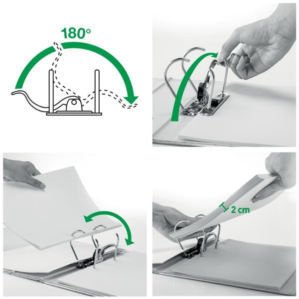 Produktbild: LEITZ Ordner Active WOW breit wei&szlig; DIN A4