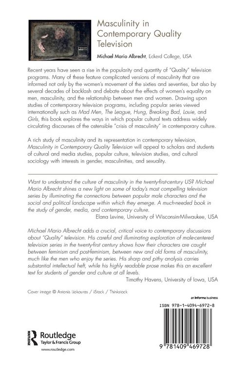 Produktbild: Masculinity in Contemporary Quality Television