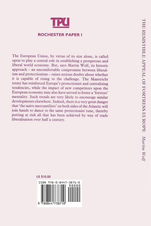 Produktbild: The Resistible Appeal of Fortress Europe (Rochester Paper; 1)