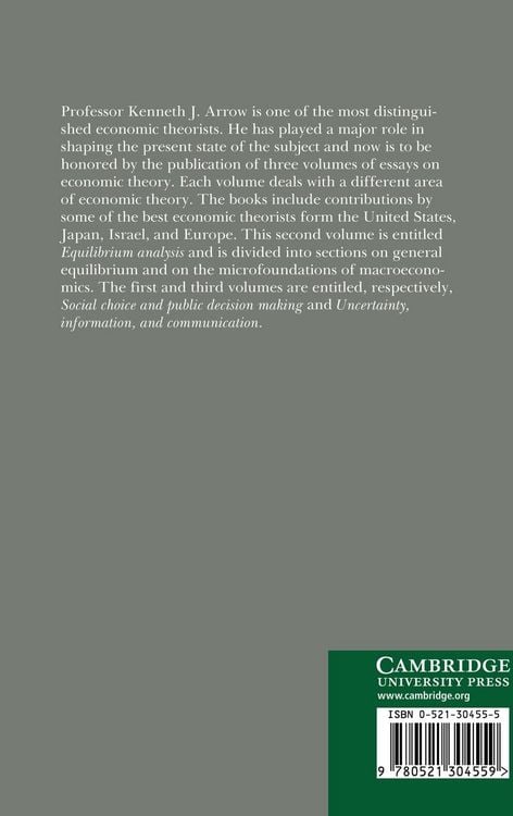 Produktbild: Essays in Honor of Kenneth J. Arrow