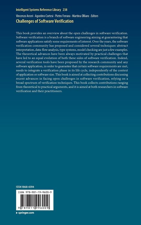 Produktbild: Challenges of Software Verification